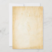 ヴィンテージのゴシックのハローウィンパーティの招待状 招待状 (裏面)