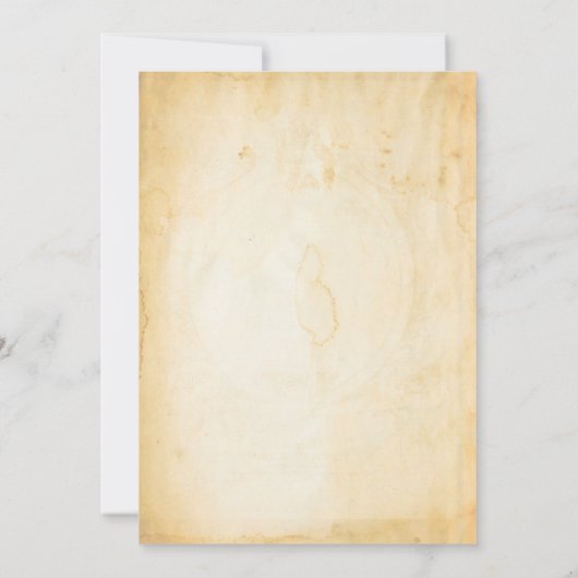 ヴィンテージのゴシックのハローウィンパーティの招待状 招待状 (裏面)