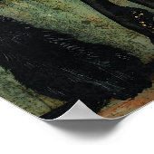 ヴィンテージのゴシック様式の妖精オントイレハロウィ予測できなン ポスター (角)