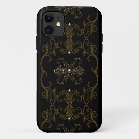 ヴィンテージのゴシック様式優雅の宝石 Case-Mate iPhoneケース (裏面)
