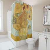 ヴィンテージのゴッホのヒマワリの芸術 シャワーカーテン (インサイチュ)