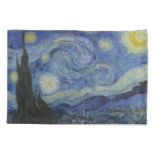 ヴィンテージのゴッホの星明かりの夜 枕カバー (裏面)