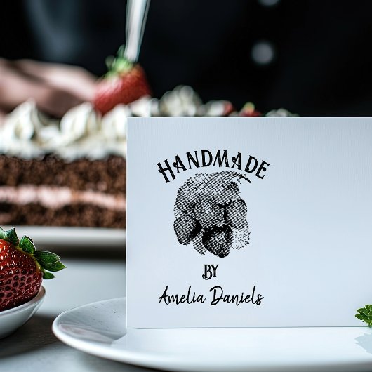 ヴィンテージのゴム印で手作り セルフインキングスタンプ