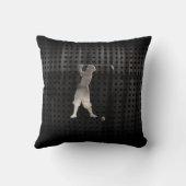 ヴィンテージのゴルファー; カッコいい クッション (裏面)