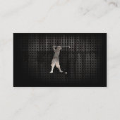 ヴィンテージのゴルファー; カッコいい 名刺 (裏面)