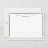 ヴィンテージのゴルフパーソナライズで平らなメッセージカード ノートカード (正面)