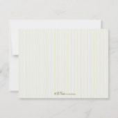 ヴィンテージのゴルフパーソナライズで平らなメッセージカード ノートカード (裏面)