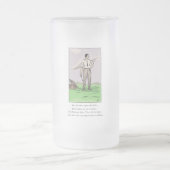 ヴィンテージのゴルフ小歌のトロフィ賞ガラスのtankard フロストグラスビールジョッキ (中央)