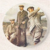 ヴィンテージのゴルフ コースター (正面)