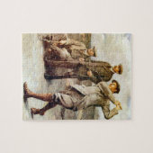 ヴィンテージのゴルフ ジグソーパズル (横)