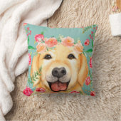 ヴィンテージのゴールデン・リトリーバー クッション (ブランケット)