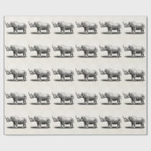 ヴィンテージのサイのイラストレーションのサイのサイ ラッピングペーパー (フラット)