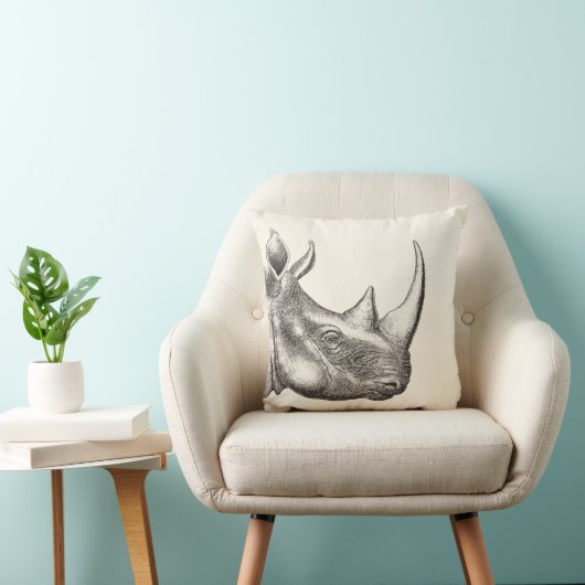 ヴィンテージのサイのイラストレーション クッション (椅子)