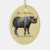 ヴィンテージのサイのオーナメント セラミックオーナメント (右)