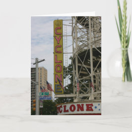 ヴィンテージのサイクロンNotecard カード