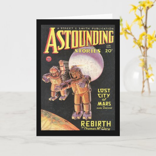 ヴィンテージのサイファイの喜劇的な驚異的な物語1934年 カード (黄色い花)