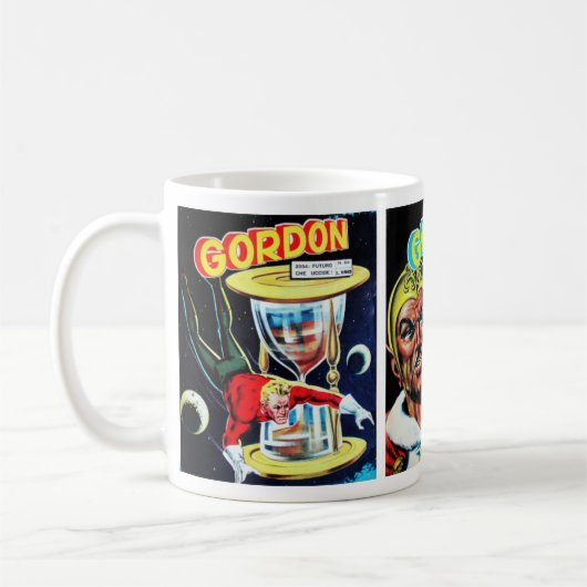 ヴィンテージのサイファイの漫画本 コーヒーマグカップ (左)