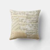 ヴィンテージのサクソフォーン音楽枕 クッション (裏面)