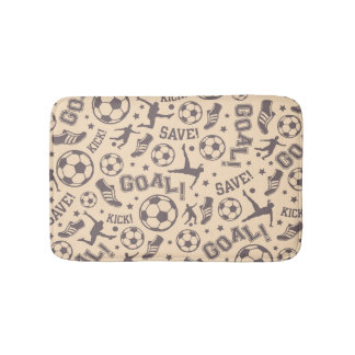 ヴィンテージのサッカーパターン バスマット