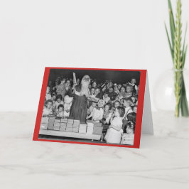 ヴィンテージのサンタと子供たちのカード シーズンカード