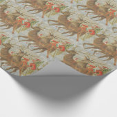 ヴィンテージのサンタのそり ラッピングペーパー (角)