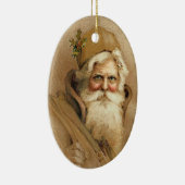 ヴィンテージのサンタのオーナメント セラミックオーナメント (右)