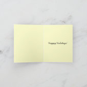 ヴィンテージのサンタのギフトの降雪のクリスマスの休日カード シーズンカード (内部)