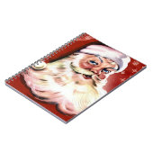 ヴィンテージのサンタのクリスマス ノートブック (左側)