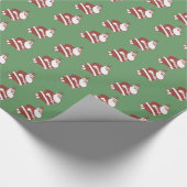 ヴィンテージのサンタのクリスマス ラッピングペーパー (角)