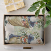 ヴィンテージのサンタのクリスマス 薄葉紙 (ギフト)