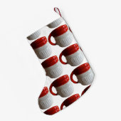 ヴィンテージのサンタのマグのクリスマスのストッキング(点滅) スモールクリスマスストッキング (裏面 (吊り時))