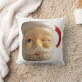 ヴィンテージのサンタのマグのクリスマスの装飾用クッション(まばたき) クッション (ブランケット)
