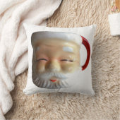 ヴィンテージのサンタのマグのクリスマスの装飾用クッション(点滅) クッション (ブランケット)