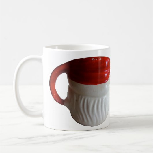 ヴィンテージのサンタのマグのマグ(まばたき) コーヒーマグカップ (左)