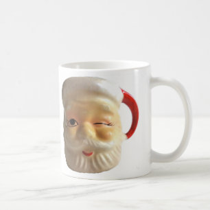 ヴィンテージのサンタのマグのマグ(まばたき) コーヒーマグカップ