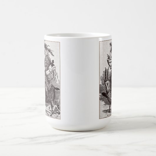 ヴィンテージのサンタのマグ コーヒーマグカップ (中央)