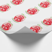 ヴィンテージのサンタのメリークリスマスの包装紙 ラッピングペーパー (角)