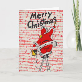 ヴィンテージのサンタのメリークリスマス シーズンカード