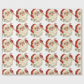 ヴィンテージのサンタの包装紙 ラッピングペーパー (フラット)