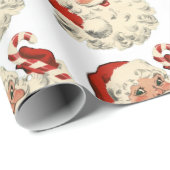 ヴィンテージのサンタの包装紙 ラッピングペーパー (ロールコーナー)