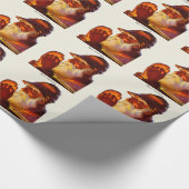 ヴィンテージのサンタの喫煙管のハンター ラッピングペーパー (角)