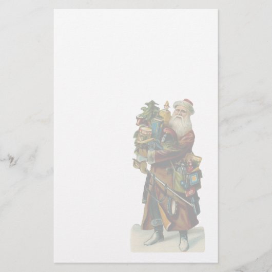 ヴィンテージのサンタの文房具 便箋 (正面)