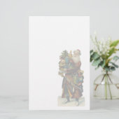 ヴィンテージのサンタの文房具 便箋 (スタンド正面)