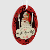 ヴィンテージのサンタの道具グルメのクリスマスのオーナメント オーナメント (正面)