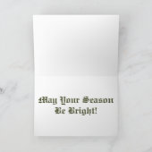 ヴィンテージのサンタクラウスの幸せな休日: 挨拶状 シーズンカード (内部)