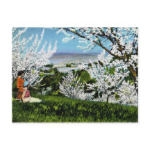 ヴィンテージのサンタクララの谷の郵便はがき