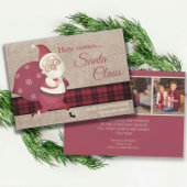 ヴィンテージのサンタクロースがやってくる プライド バルーン フォト 招待状