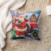 ヴィンテージのサンタクロースのクリスマスの枕 クッション (ブランケット)