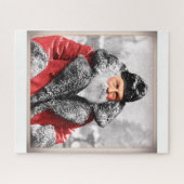 ヴィンテージのサンタクロースの写真/絵画 ジグソーパズル (横)