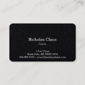 ヴィンテージのサンタクロースの写真/絵画 名刺 (裏面)